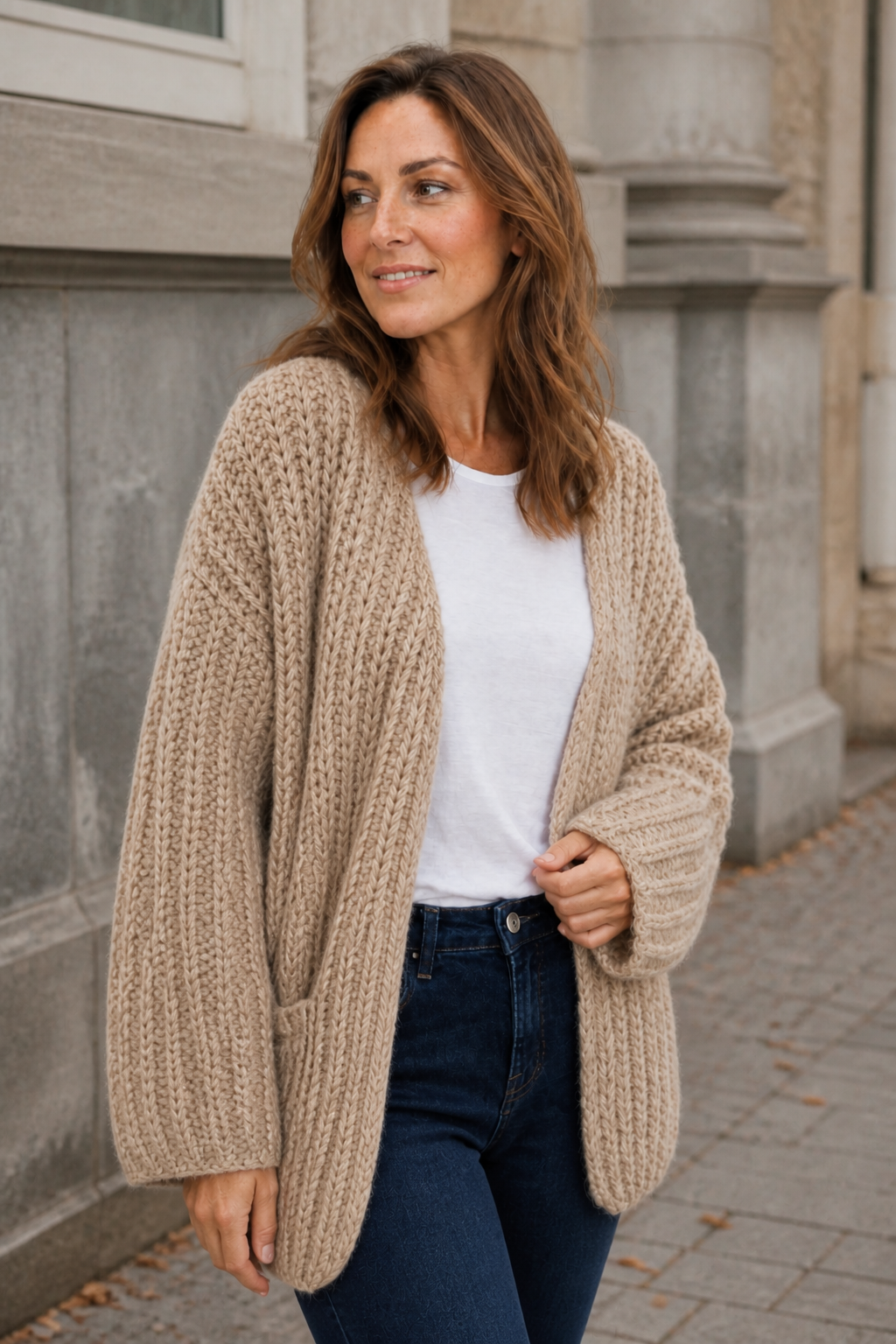 Oversized Struktur Cardigan