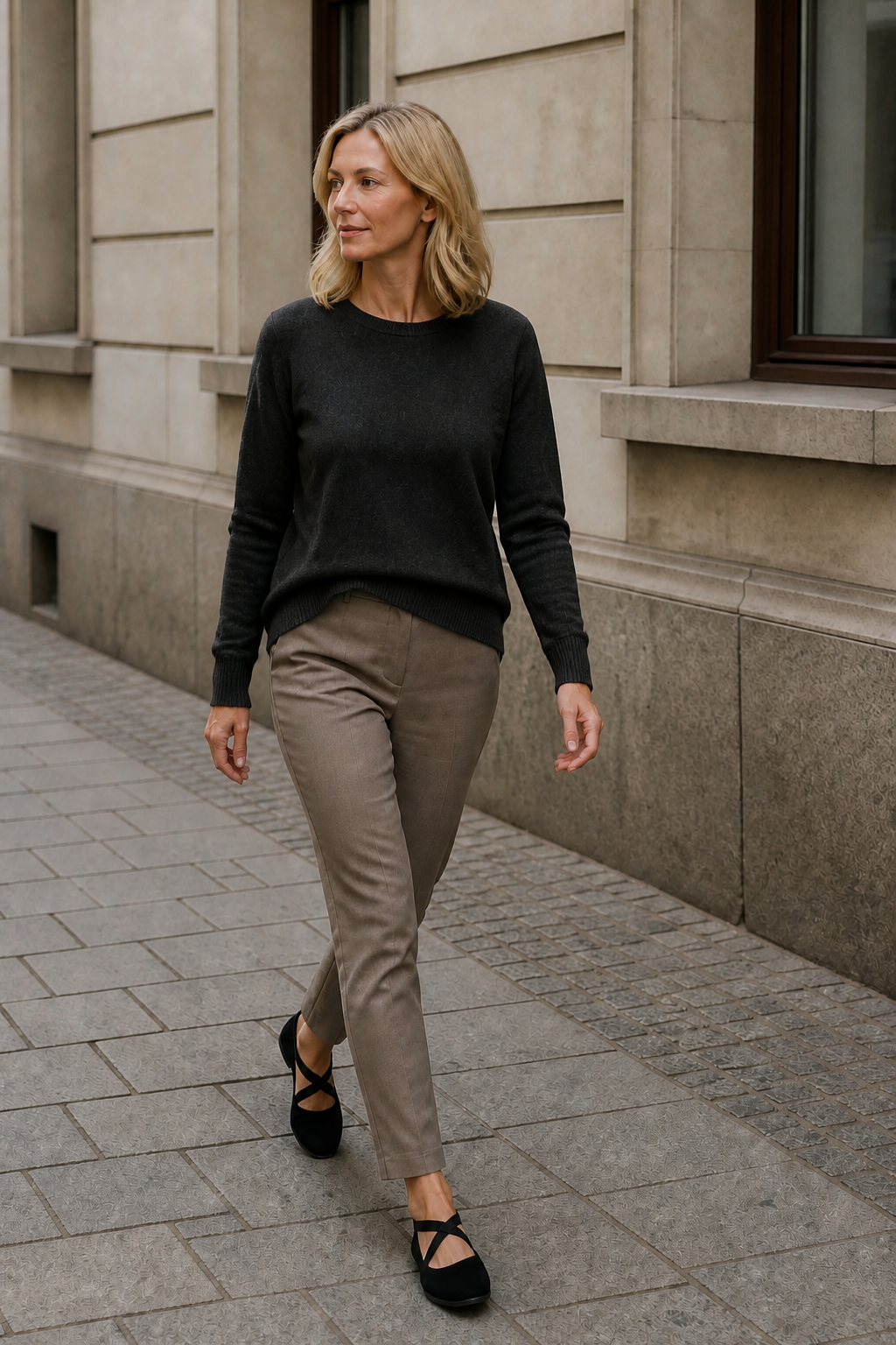 MJ Ballerinas mit Elastikband