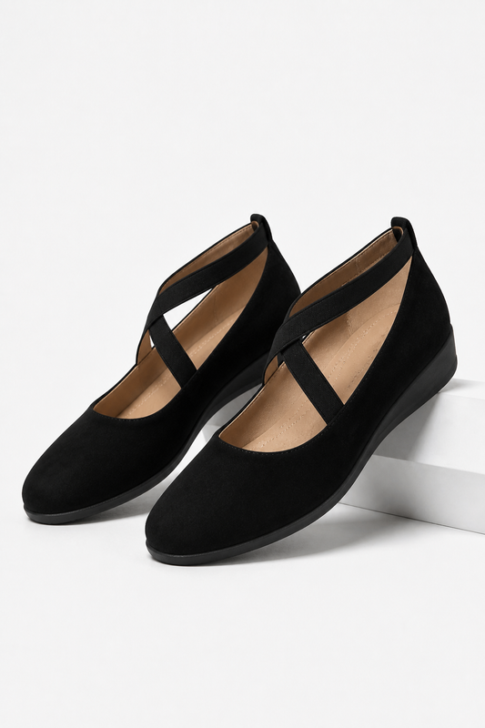 MJ Ballerinas mit Elastikband