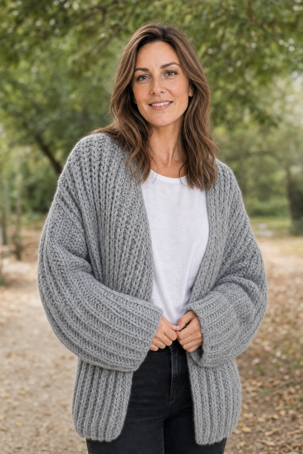 Oversized Struktur Cardigan