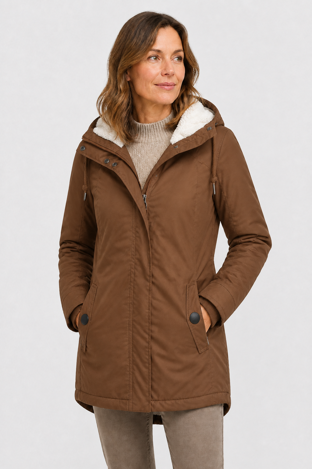 Parka mit Fleece gefüttert