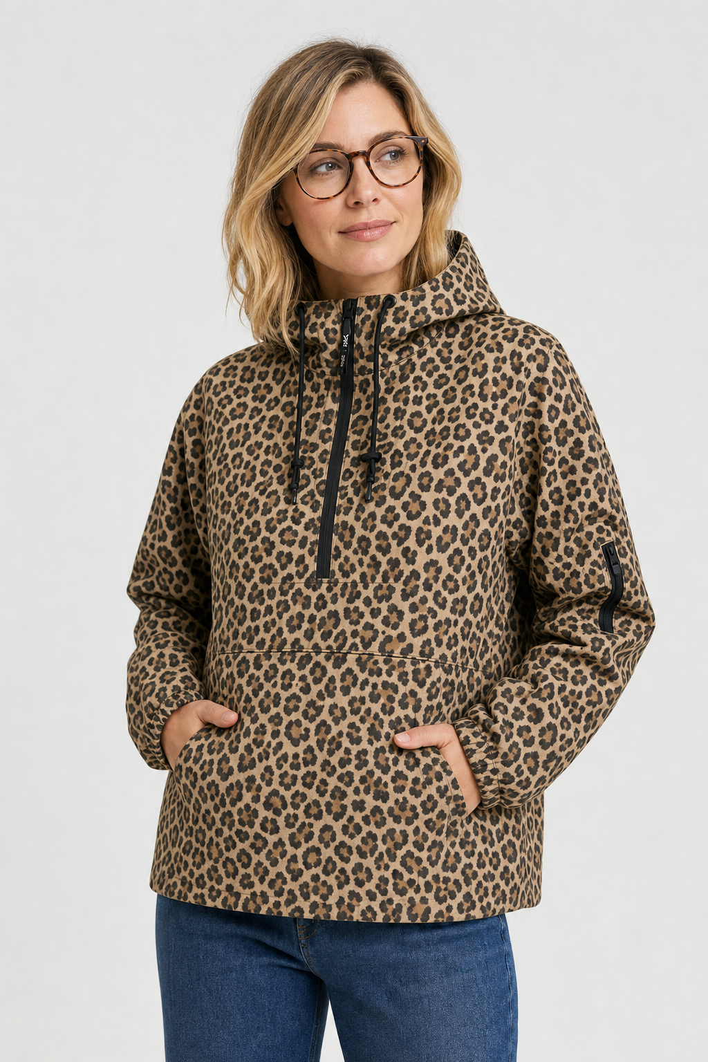 Leo Wind- und Regenjacke mit Kapuze