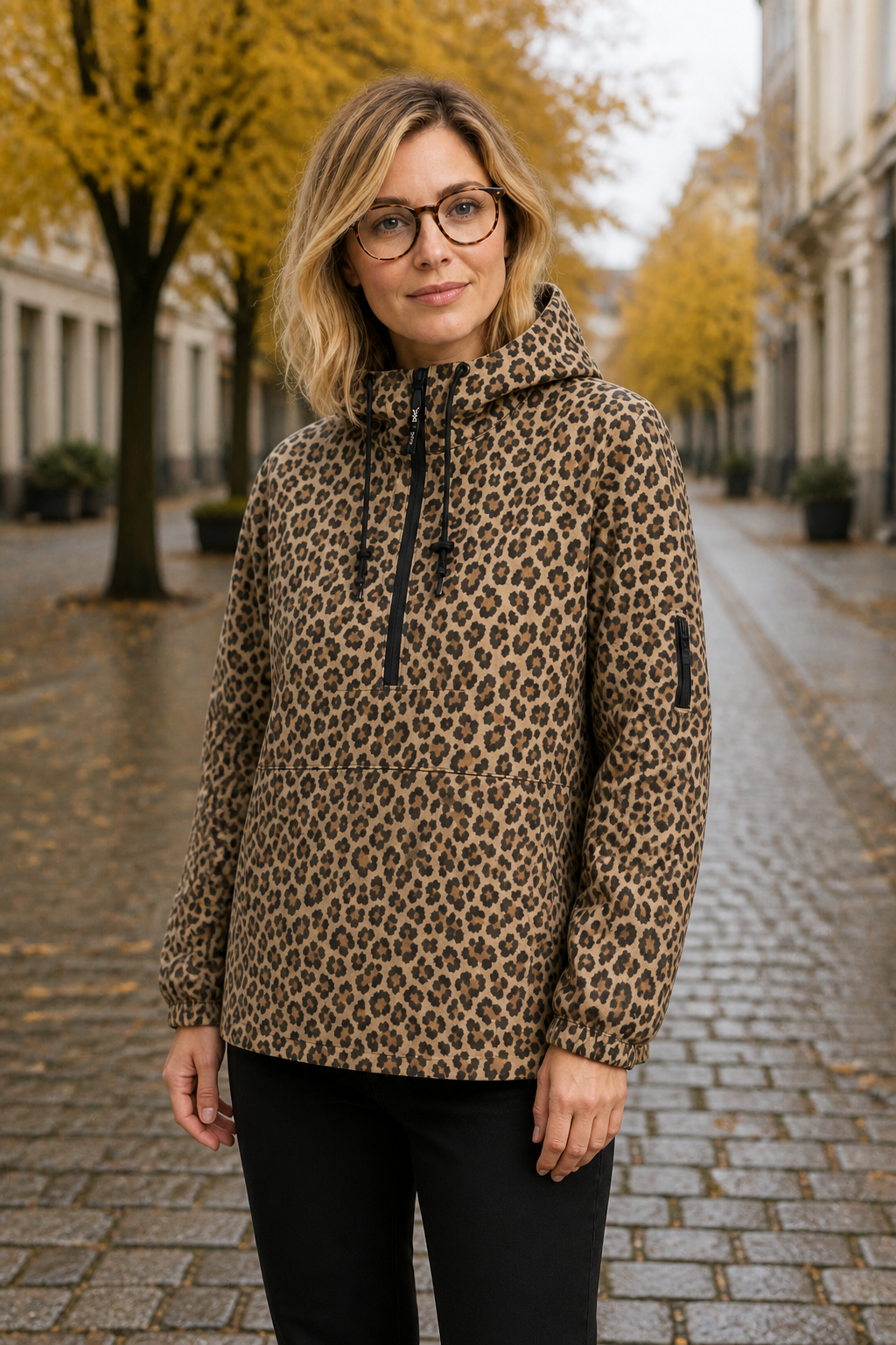 Leo Wind- und Regenjacke mit Kapuze