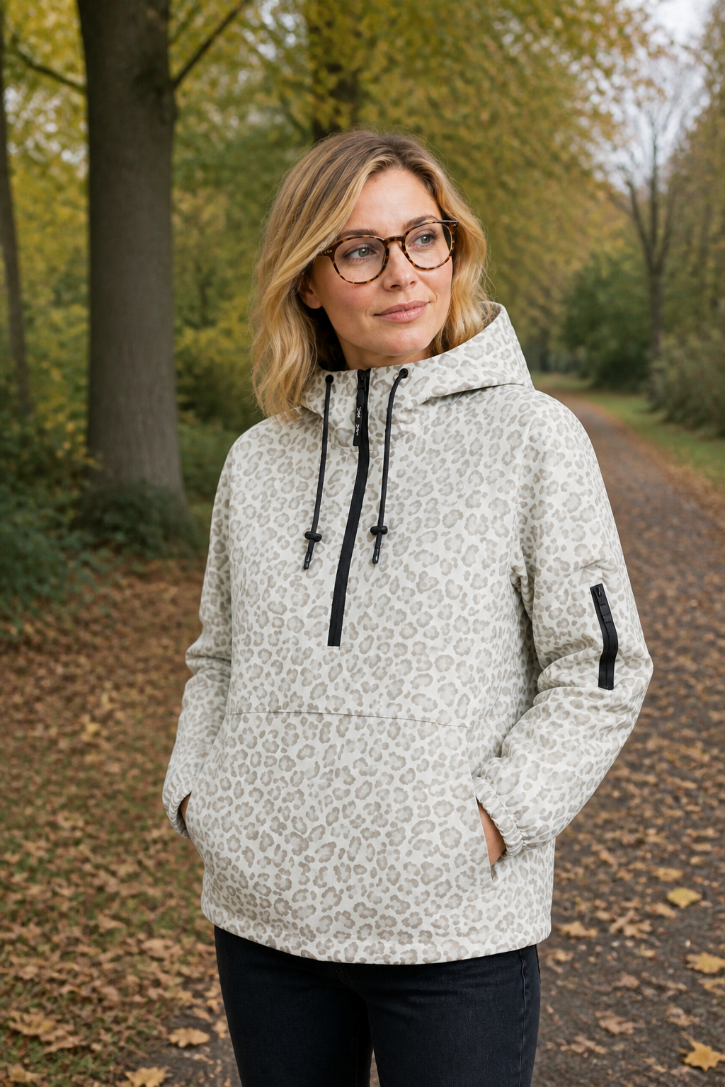 Leo Wind- und Regenjacke mit Kapuze