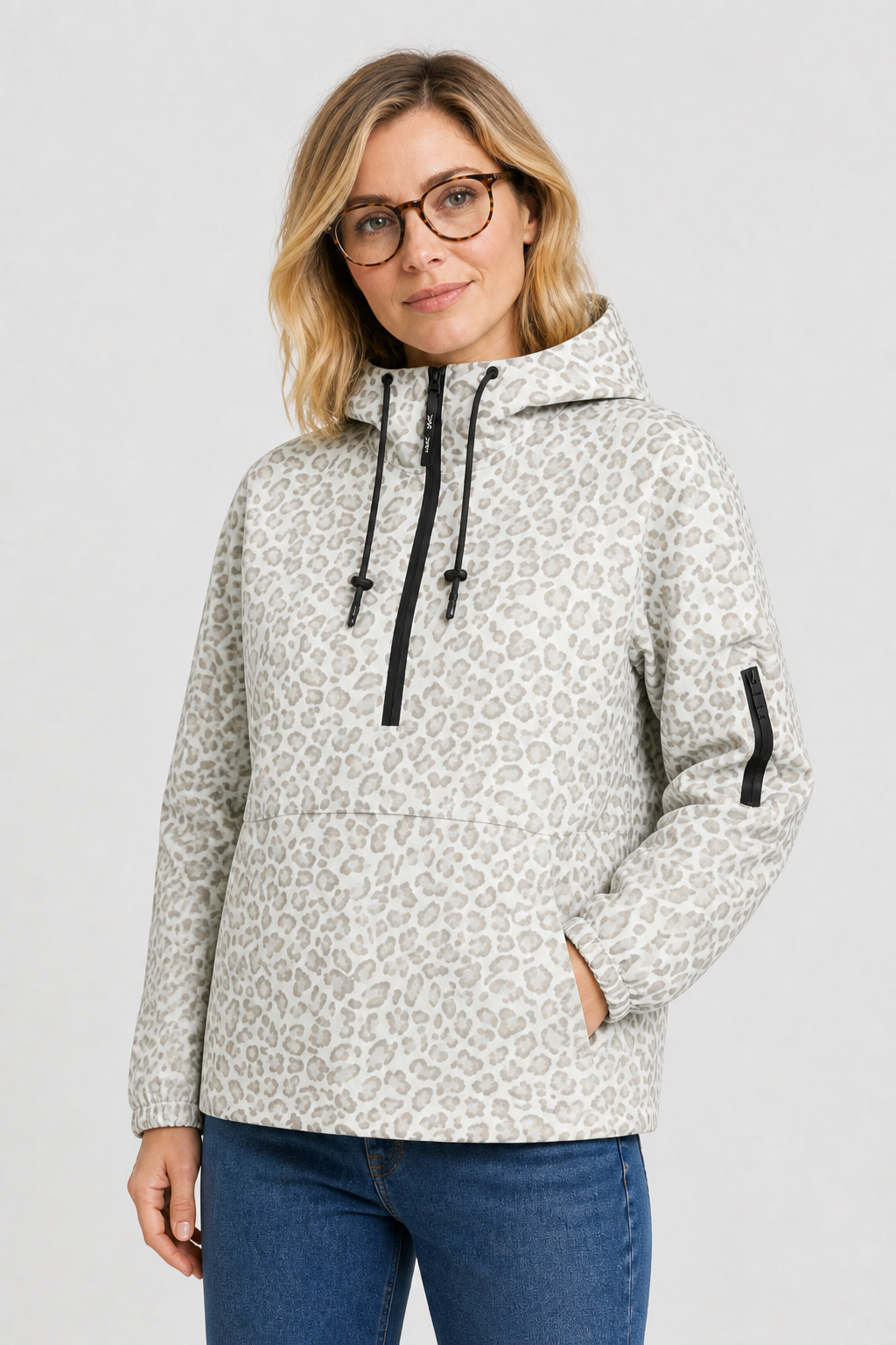 Leo Wind- und Regenjacke mit Kapuze