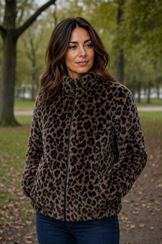 Leo Samtjacke mit Zipper