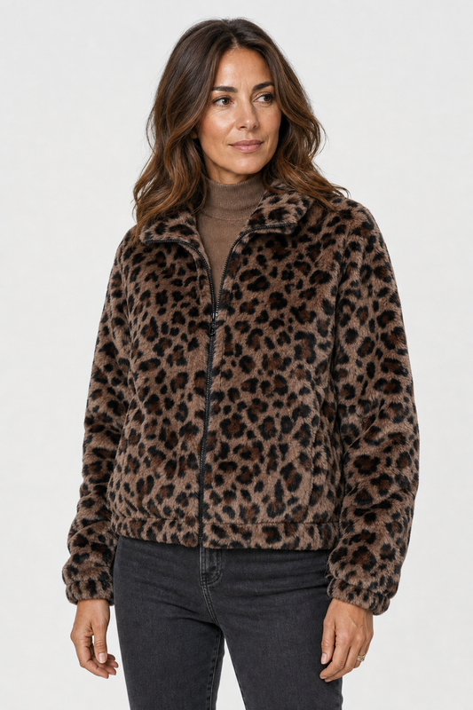Leo Samtjacke mit Zipper