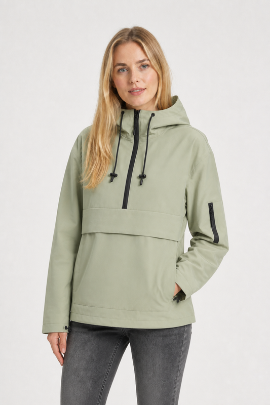 Wind- und Regenjacke mit Kapuze