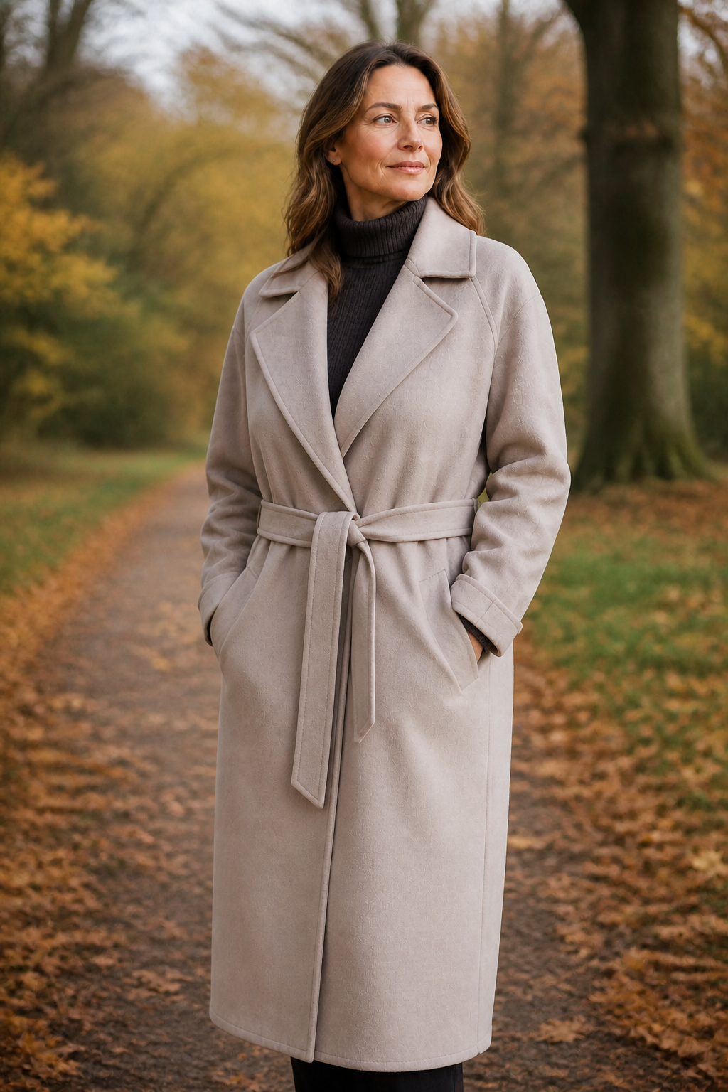 Trenchcoat aus Wolle