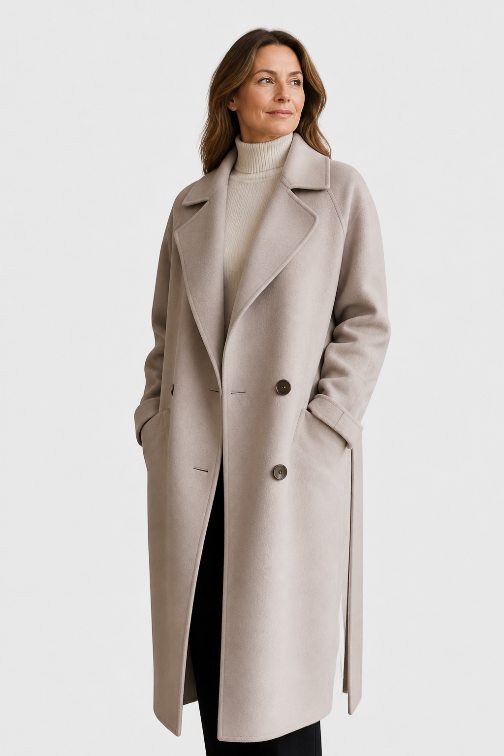 Trenchcoat aus Wolle
