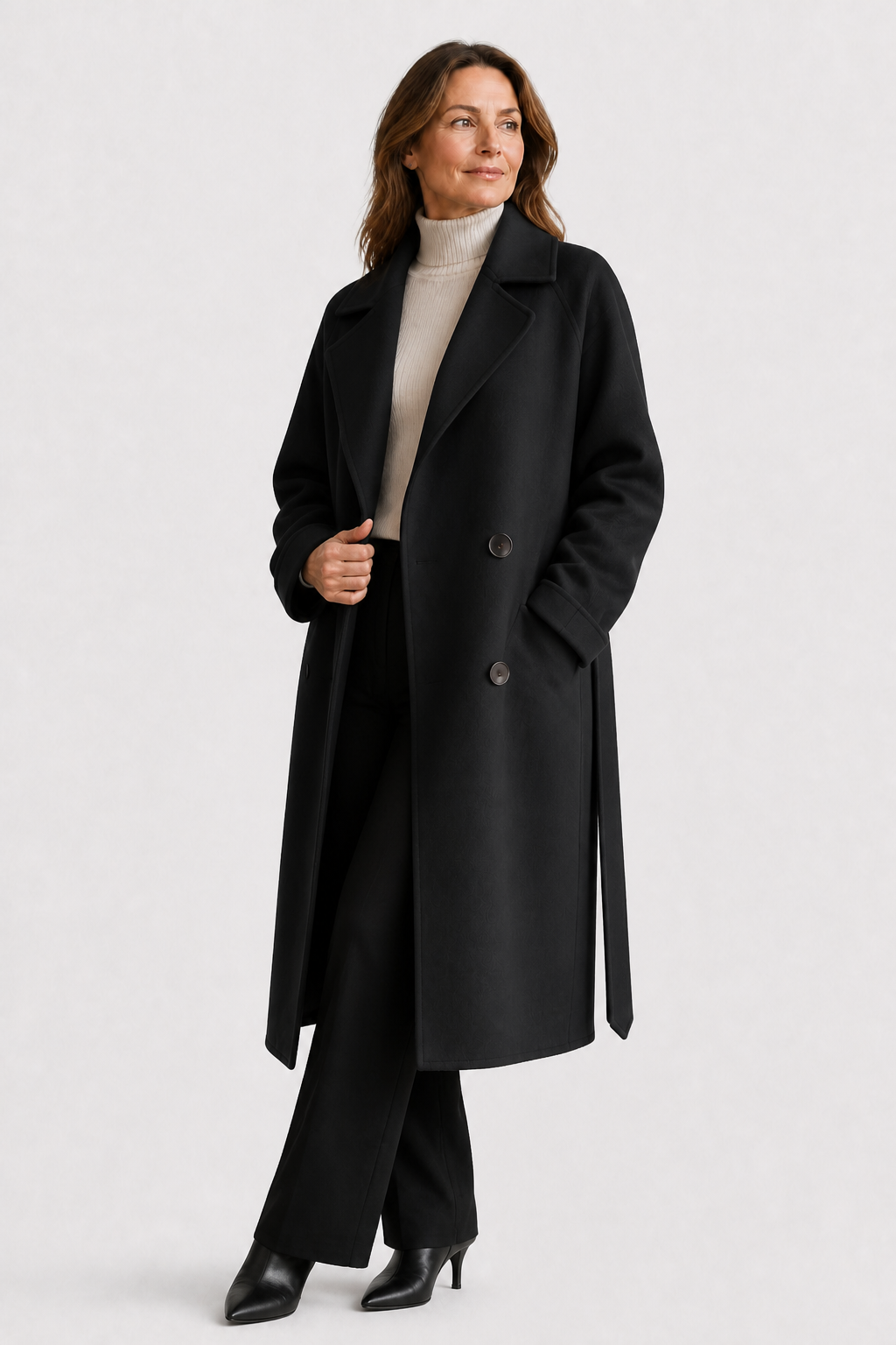 Trenchcoat aus Wolle