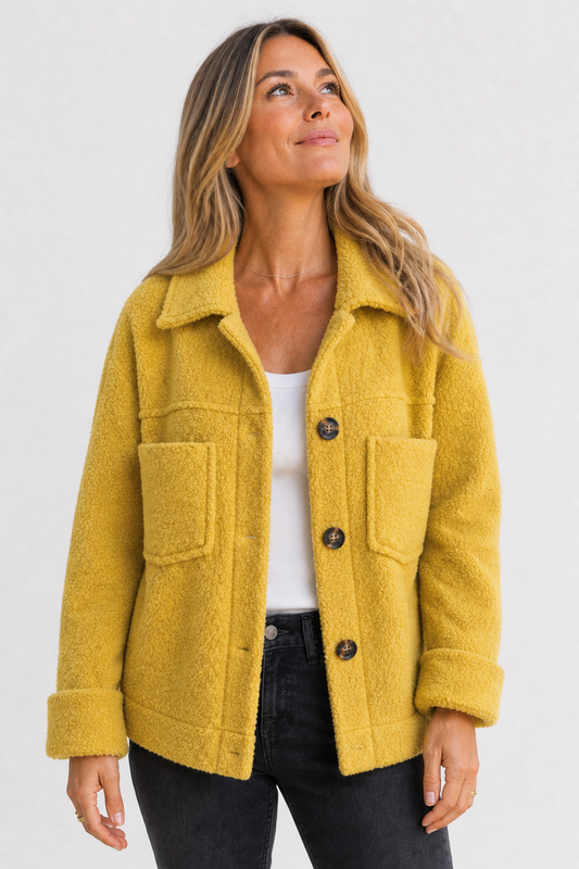 Woll Übergangsjacke mit Knopfleiste