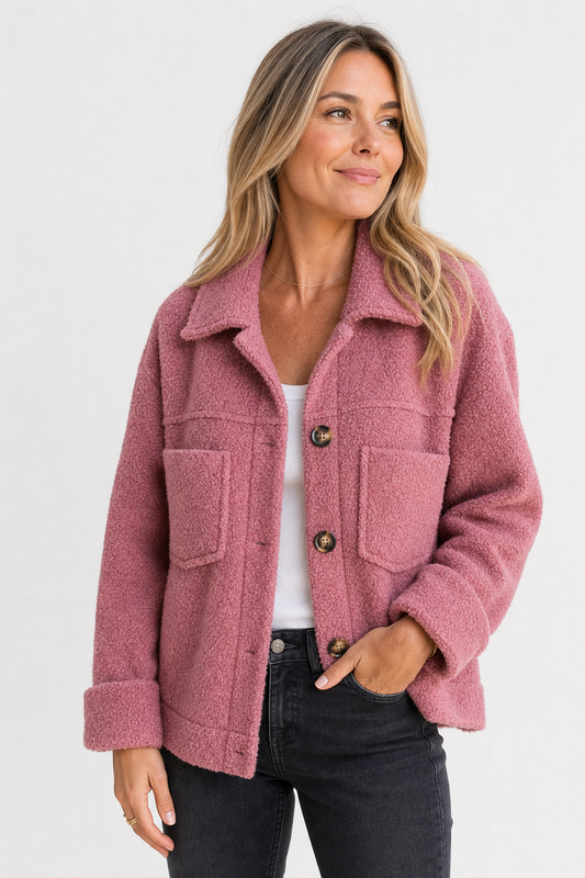 Woll Übergangsjacke mit Knopfleiste